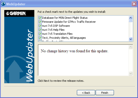 Garmin Web Updater