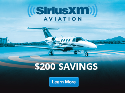 Sirius XM Aviation. $200 Savings – Learn More