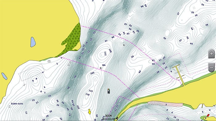 Fishing Contours Screen