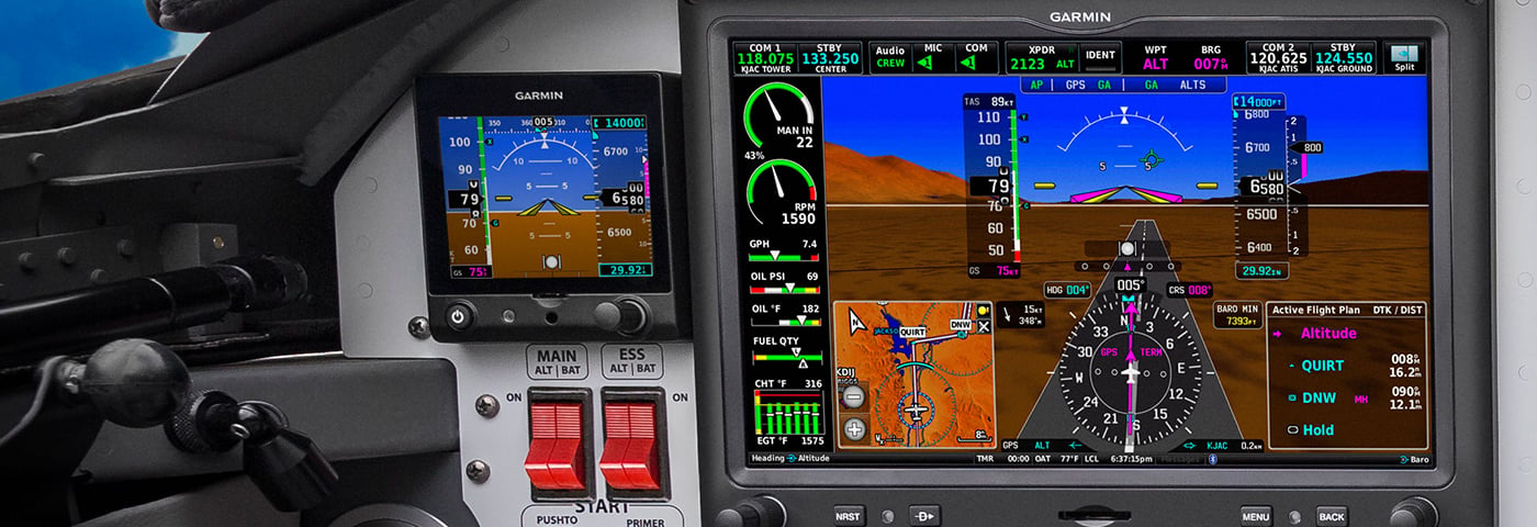 Garmin G5 Stack w/LPM Primary Attitude Indicator & Heading