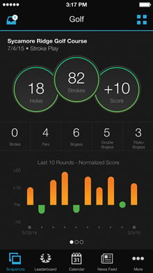 Garmin connect golf store app