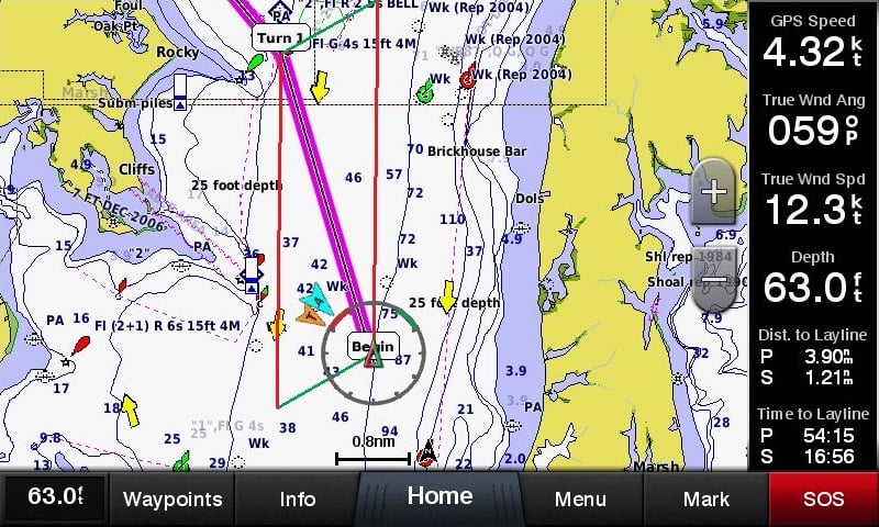 Marine GPS Navigation for Boat, Boat GPS Navigation, Multifunction XF-607 7 inch Color Display Marine Navigator 200 Routes and 10,000 Waypoints, GPS