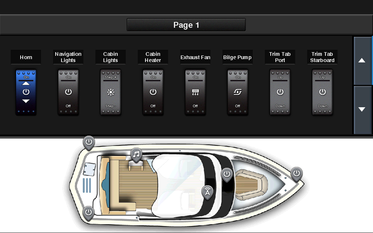 Complete sharing capability with networking on the Garmin Marine 1022 xsc