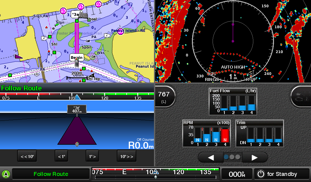 GPSMAP 1022xsv is a chartplotter with a 10 inch display w built in single channel CHIRP sonar CHIRP ClearVu CHIRP SideV scanning sonar Panoptix support