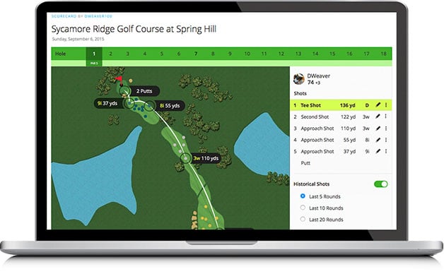 Garmin s20 measure clearance shot